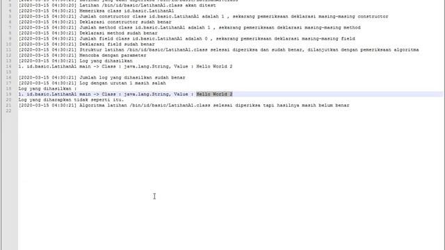 9. Petunjuk Mengerjakan Latihan Java Pendahuluan