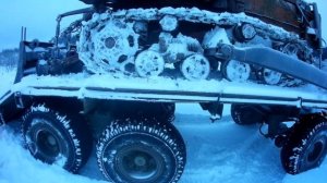 Перевозка ДТ-75 в лес.