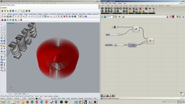 Möbius Strip and Structure Rhino Grasshopper Tutorial смотреть онлайн