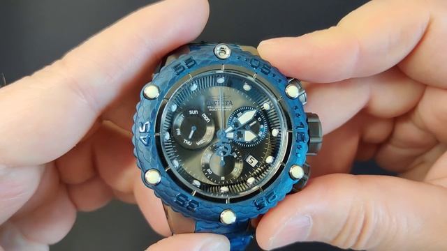 INVICTA Subaqua Noma VI model 25069. Впечатляющие часы синего цвета. смотреть онлайн