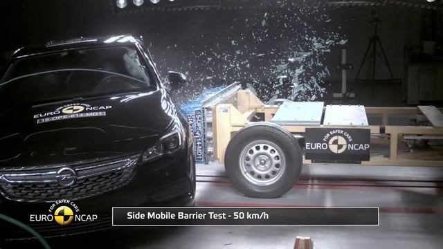 Euro NCAP - Crash Test of Opel/Vauxhall Astra 2015 / 5 star safety rating смотреть онлайн