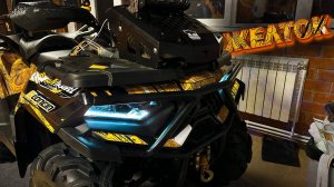 ДЕЛАЕМ "ГОНКУ" НА ЗИМУ.ТЮНИНГ К ЗИМНЕМУ РАЛЛИ НА КВАДРОЦИКЛЕ