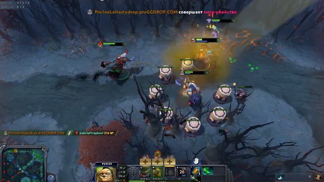 Dota 2 live Pudge 7.23 Учусь играть на Pudge №4 смотреть онлайн