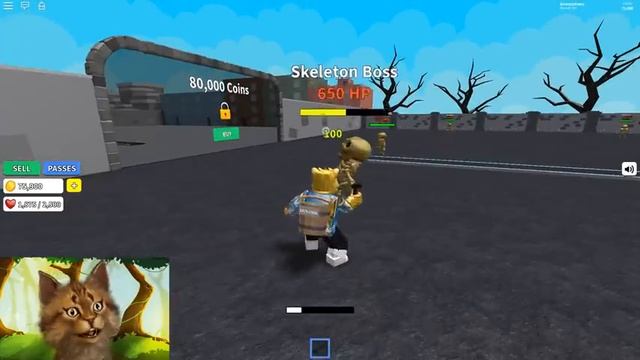 BUYING THE GRAPPLING HOOK AND DEFEAT THE ZOMBIE BOSS - ROBLOX WEAPON SIMULATOR смотреть онлайн