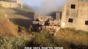 Танк Меркава 4 перевернулась и загорелась