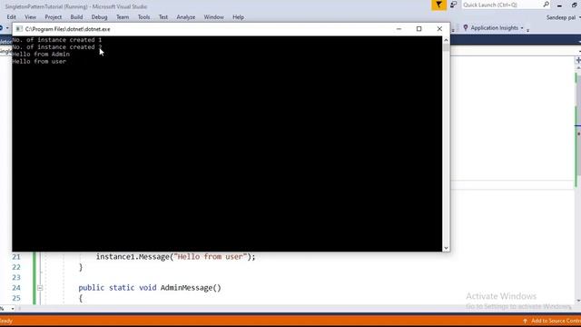 Thread safe singleton design pattern in C# смотреть онлайн