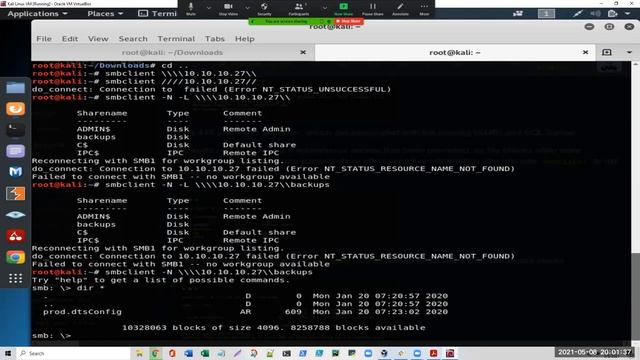 Hack the Box - Archetype: Enumeration смотреть онлайн