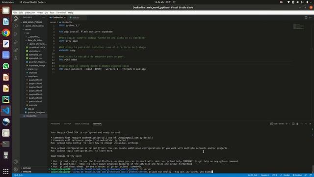 Alojando tu pág. Web con Flask en Goole Cloud | Firebase | Docker | Python смотреть онлайн