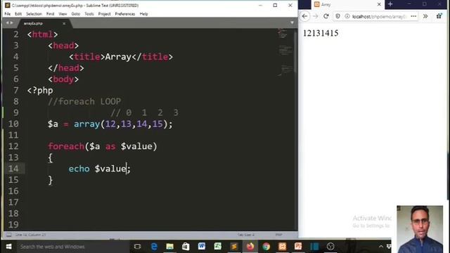 What is foreach Loop-PHP FUNDAMENTALS IN HINDI-PART-25 смотреть онлайн