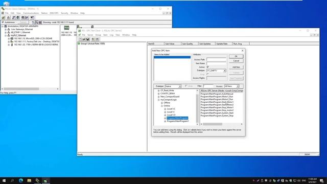 Setting up RSLinx Classic OPC server смотреть онлайн