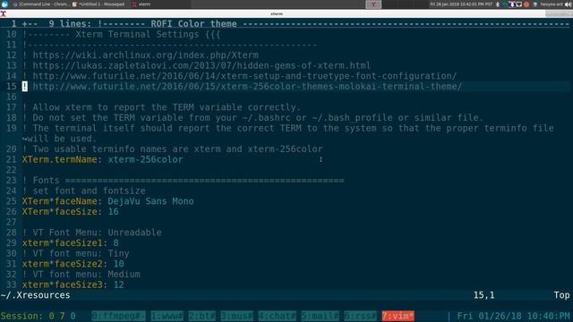 xterm - Xresources Settings & DropDown Terminal - Linux GUI смотреть онлайн