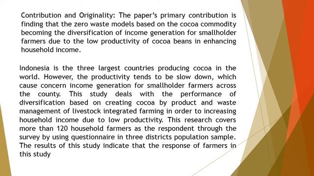 Economic Benefits of Waste Management Based on Cocoa Farming System in Rural Area Evidence from Eas смотреть онлайн