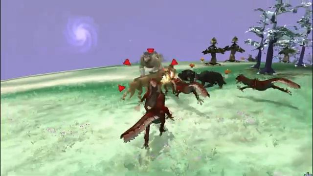 Velociraptor Vs Dire Wolf | SPORE