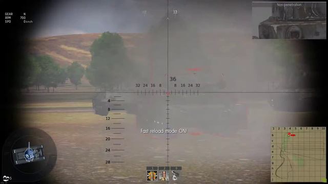 War Thunder M4A3 (105) HVSS Sherman HE vs German armour смотреть онлайн