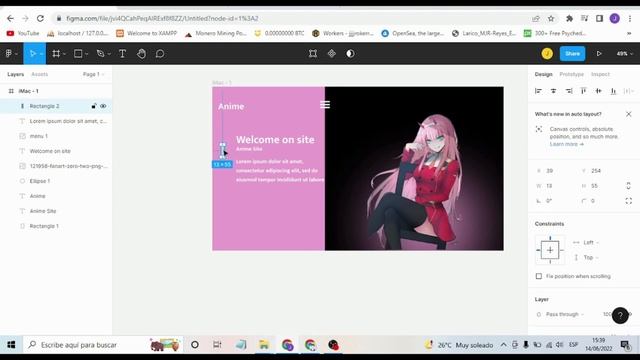 Anime Landing Page UI Design in Figma Tutorial смотреть онлайн