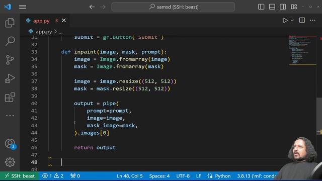 Stable Diffusion Inpainting With Segment Anything Model (SAM)