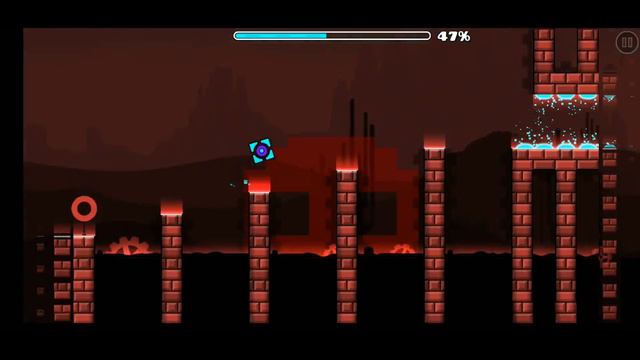 Играем в Geometry dash прошел уровень с первого раза на 2 монеты.#геометридаш . смотреть онлайн