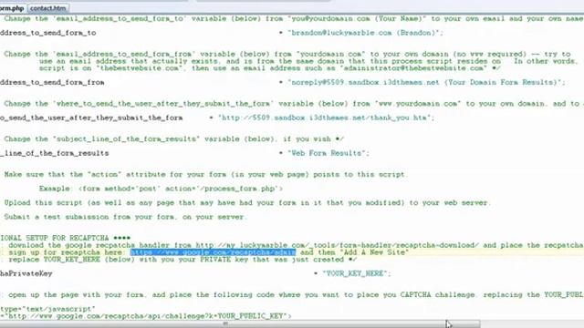 Configure the process_form.php script with Google reCAPTCHA смотреть онлайн