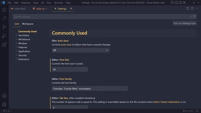 Do not use empty rulesets - VS Code Error (SOLVED) смотреть онлайн