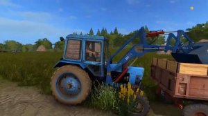 [РП] ВЫВЕЗ НАВОЗ У ДЕДУШКИ НА КУРАЕ Farming Simulator 17