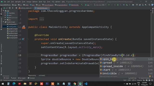 ? custom progress bar in android | progress bar in android studio[Hindi] смотреть онлайн