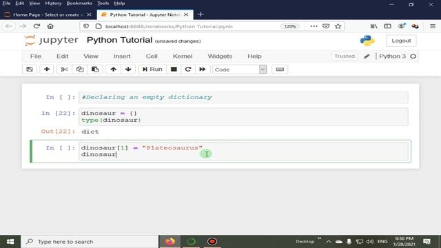Adding Elements Into Empty Dictionary | Python 4 You | Lecture 151 смотреть онлайн