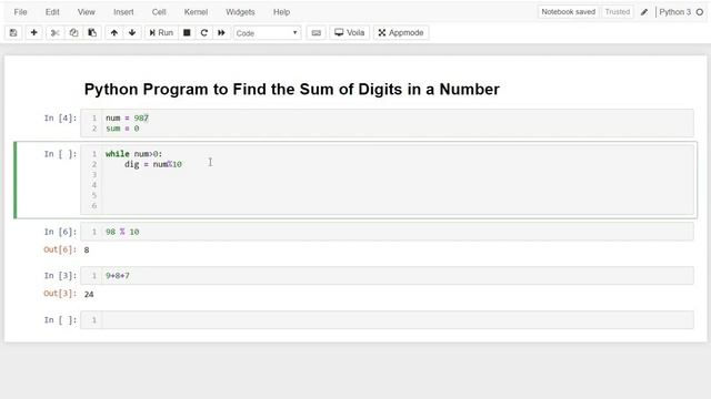 How to Find Sum of Digits in a Number || GENERAL PYTHON PROGRAMMING QUESTIONS смотреть онлайн