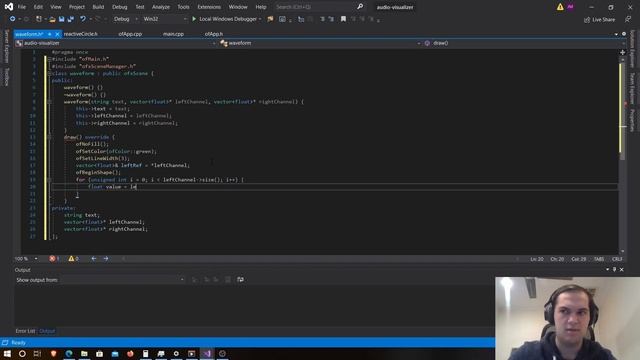 Creating Code to React to Audio - C++ Visualizer Project 5/6 смотреть онлайн