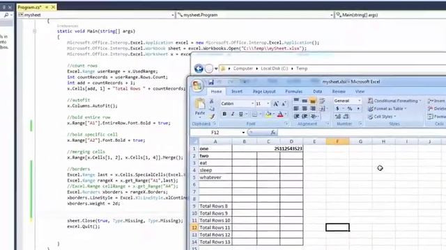 How To Edit Excel Worksheet Using C# -Part 8- (Adjust Border Thickness) смотреть онлайн