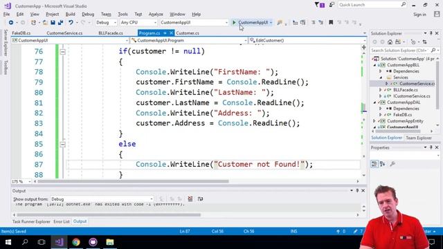 C# Architecture and more with NET Core | S2P25 | Fixing the Bug | NullReferenceException смотреть онлайн