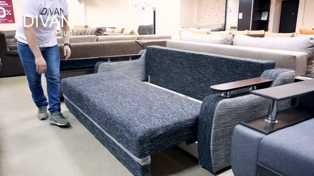 Прямой диван Адриано шагающая еврокнижка от Диван Плюс