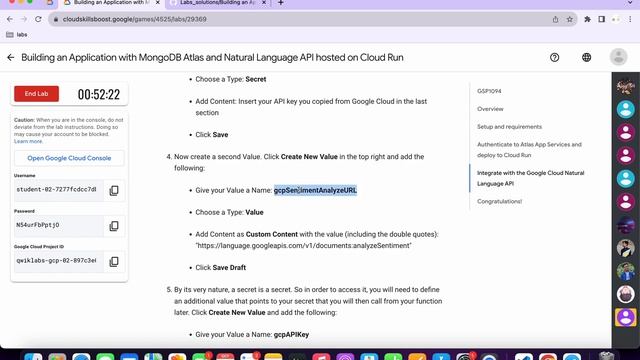 Building an Application with MongoDB Atlas and Natural Language API hosted on Cloud Run #GSP1094 смотреть онлайн