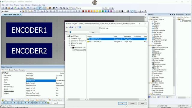 How To Use WinCC Explorer V7.5 Connect With Incremental Encoders