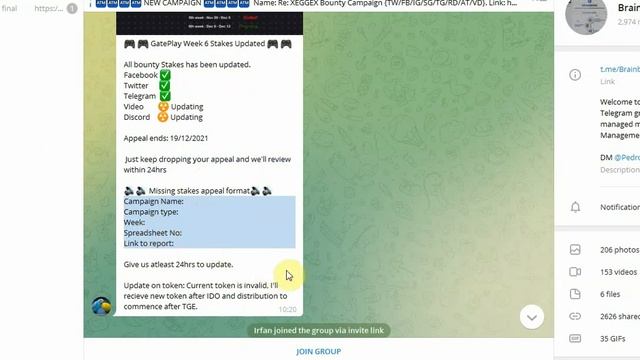 BOUNTY UPDATE - VIDEO date 19 -12-2021 – new crypto bounty list смотреть онлайн