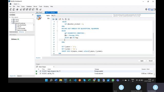 Part 20 - Exception Handling in MySQL смотреть онлайн