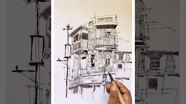 How to sketch - Architectural sketch смотреть онлайн