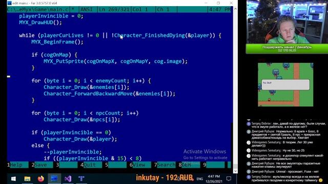 Программируем игру для ZX Spectrum Next на Си и Ассемблере Z80 #16/ Z88DK
