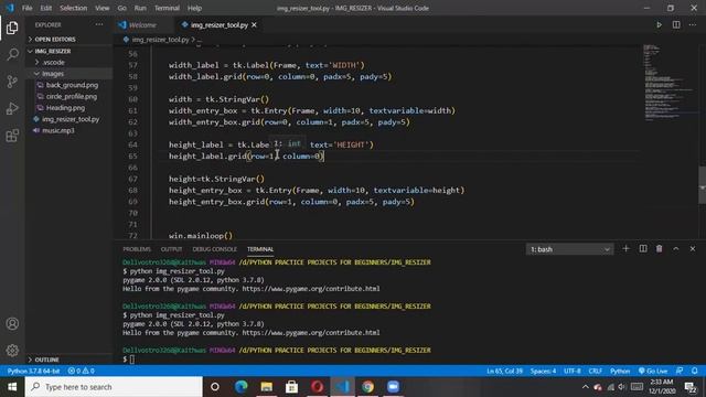 ALL TIME IMAGE RESIZER GUI USING TKINTER -- PYTHON смотреть онлайн