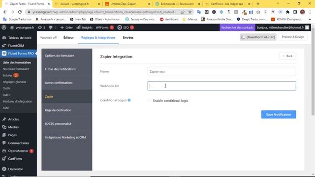 ZAPIER & WORDPRESS : CONNECTER ZAPIER A WP FLUENT FORMS смотреть онлайн