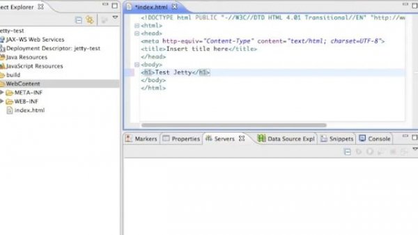 Running a webapp on Jetty - Eclipse IDE