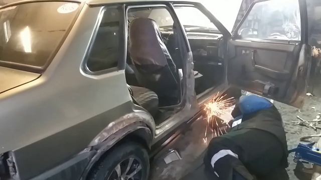 Замена порогов на ваз 21099. смотреть онлайн