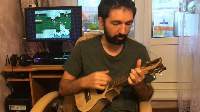 Черный плащ 🎸 (Кавер на осетинском, на укулеле) смотреть онлайн