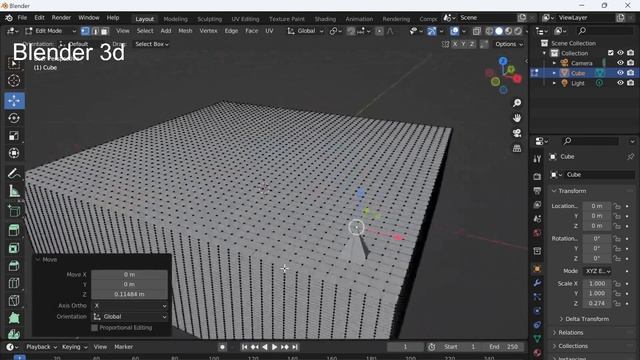 Как сделать деформацию группы объектов в Blender 3D смотреть онлайн