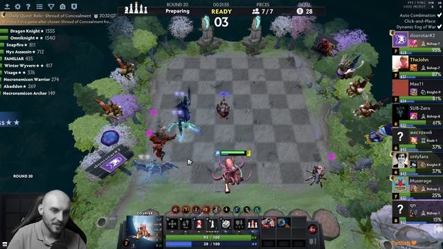 dota auto chess - UNDEADS + KNIGHTS STRATEGY in auto chess by queen player - queen gameplay смотреть онлайн