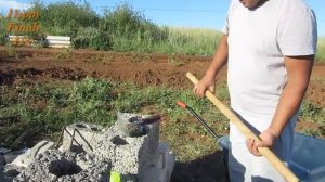 Как легко и быстро забетонировать столбы для забора на участке. Safina Family