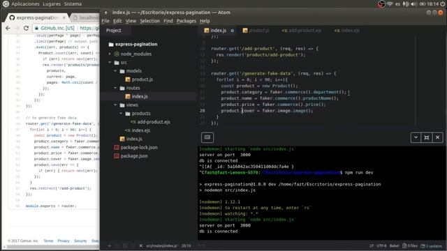 Paginación con Nodejs y Mongodb. Express js y Bootstrap4, Desde Cero, Parte2 смотреть онлайн