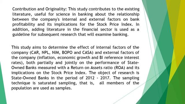 The Effect of Internal and External Factors of Companies on Profitability and its Implications on S смотреть онлайн