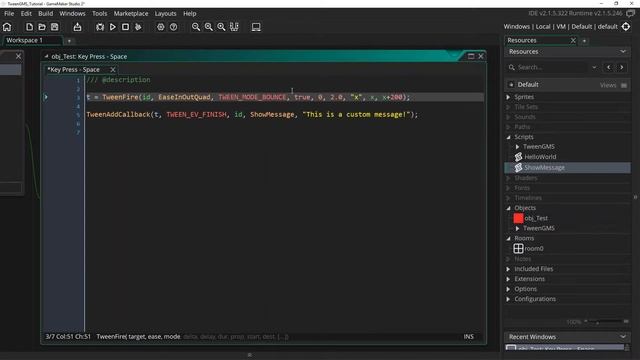TweenGMS - Event Callbacks (GameMaker Studio 2) смотреть онлайн