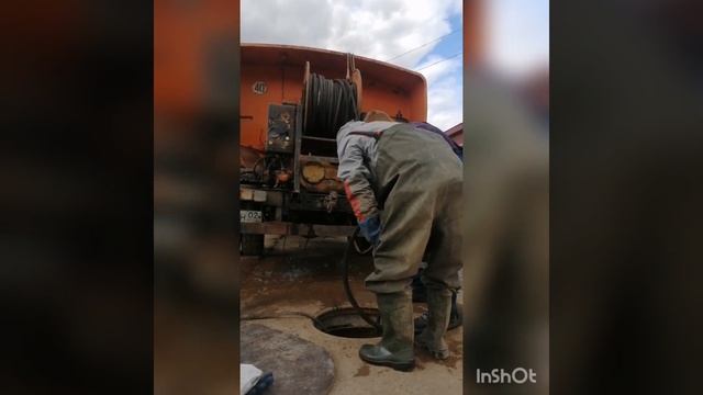 Гидродинамическая промывка канализации Устранение засора Уфа #plumbing #уфа #канализация