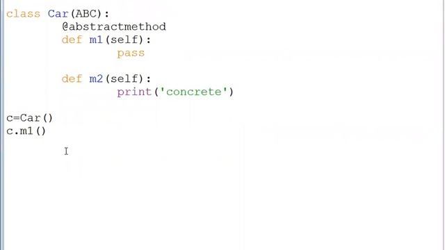 Abstract Class in Python смотреть онлайн